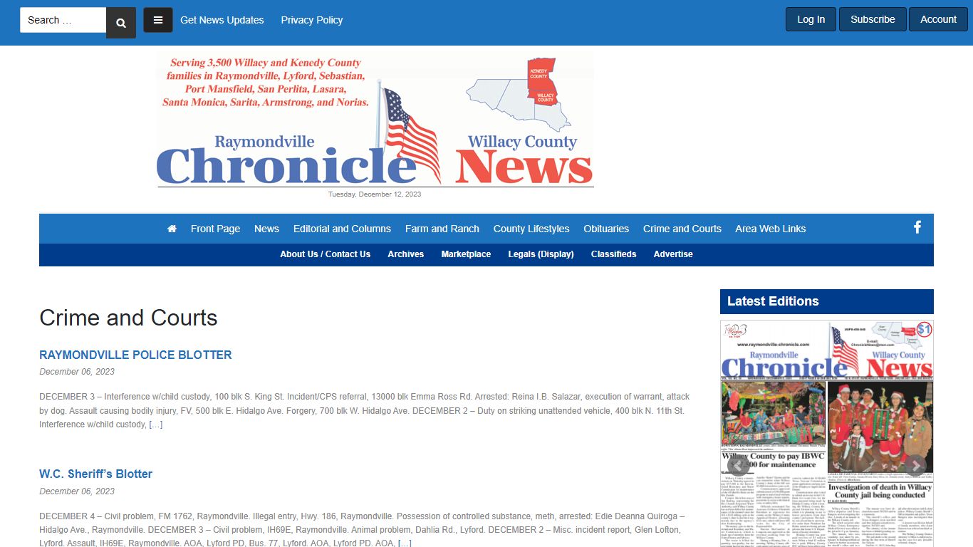 Crime and Courts - Raymondville Chronicle